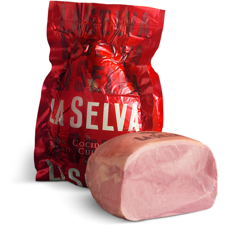 Jamón cocido extra sin fosfatos, en aluminio