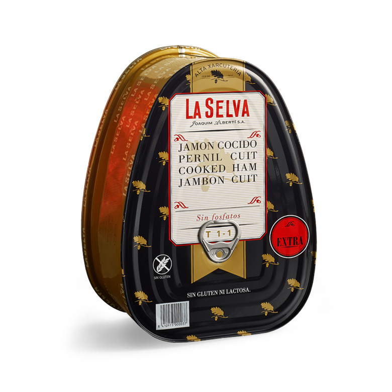 Jamón cocido extra sin fosfatos, en Lata Facilat®