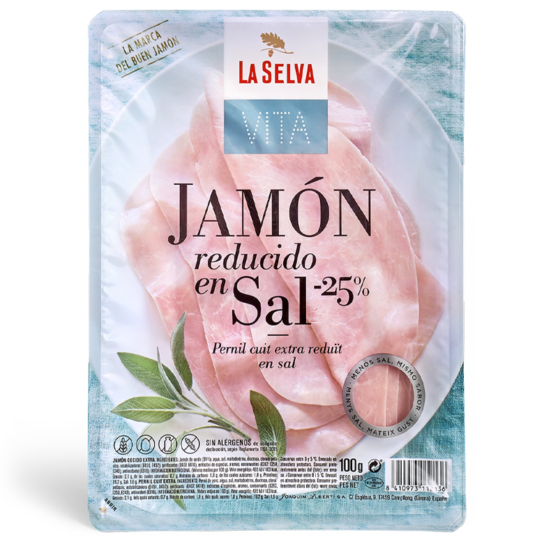 Jamón cocido extra reducido en sal