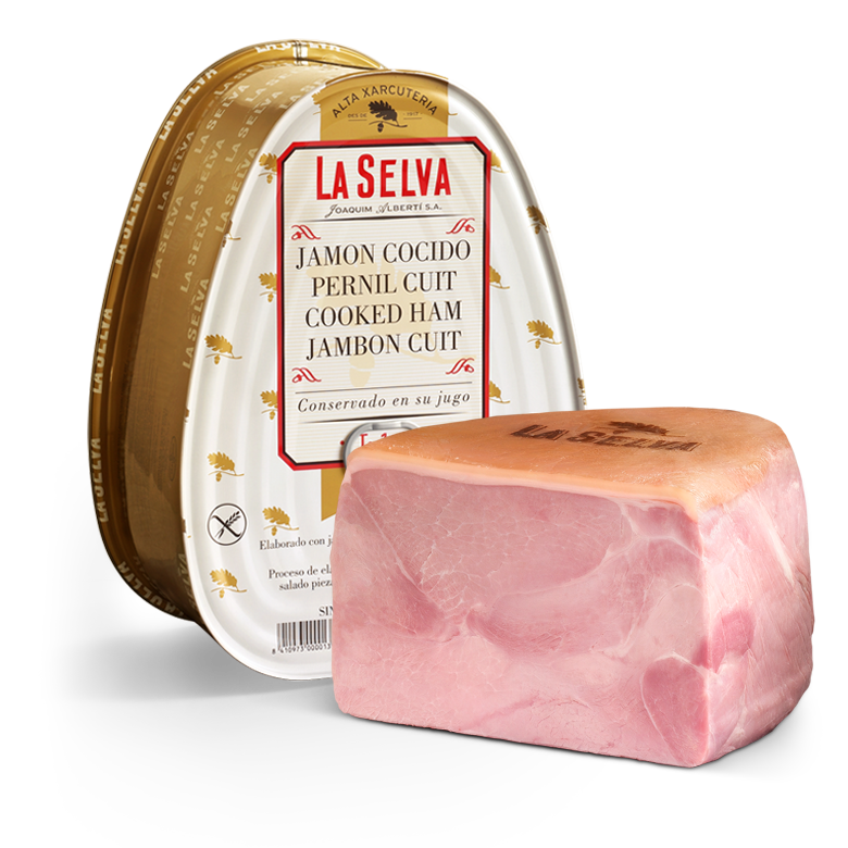Jamón cocido extra con piel, en Lata Facilat®