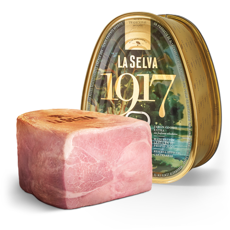 Jamón cocido extra, 1917 Reserva centenario La Selva, en Lata Facilat®