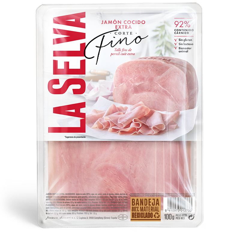 Jamón cocido extra corte fino